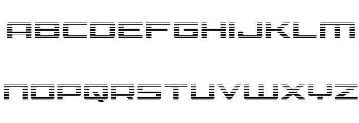 Phoenicia Gradient Font LOWERCASE
