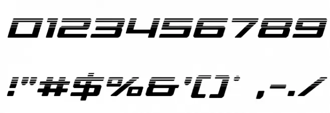 Phoenicia Halftone Italic Font OTHER CHARS