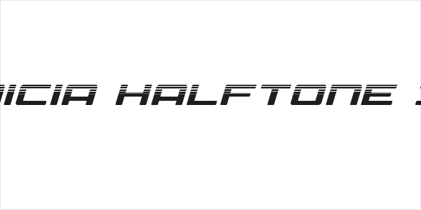 Phoenicia Halftone Italic Logo