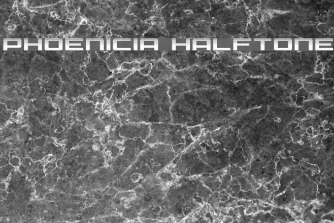 Phoenicia Halftone Font examples
