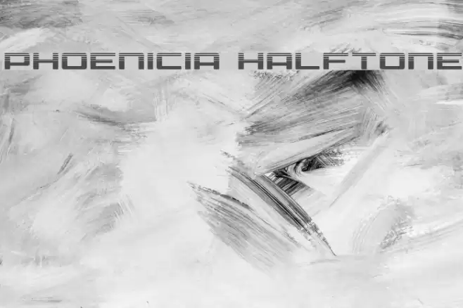 Phoenicia Halftone Font examples