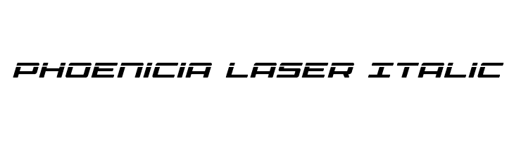 Phoenicia Laser Italic Fonte