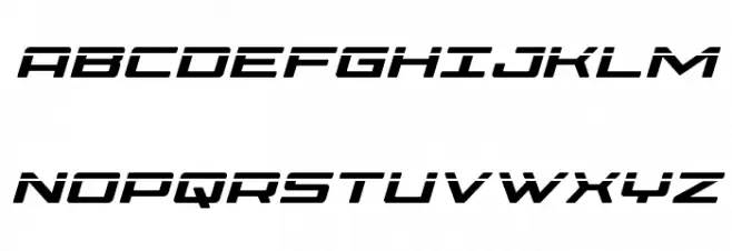 Phoenicia Laser Italic 字体 大写