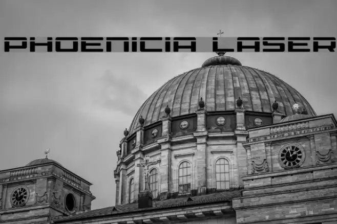 Phoenicia Laser Font examples