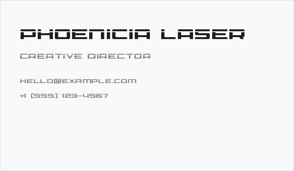 Phoenicia Laser Business Card