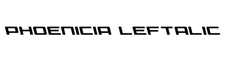 Phoenicia Leftalic Font