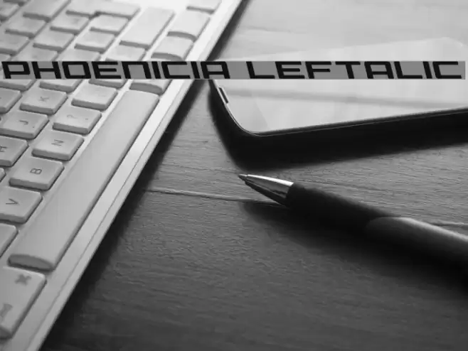 Phoenicia Leftalic Font examples