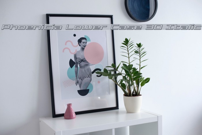 Phoenicia Lower Case 3D Italic Example 3