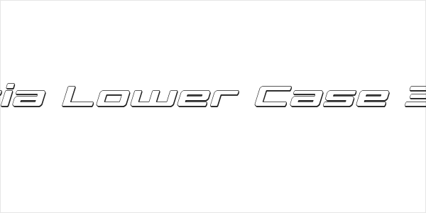 Phoenicia Lower Case 3D Italic Logo