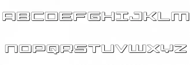 Phoenicia Lower Case 3D Шрифта ВЕРХНИЙ