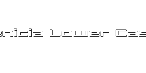 Phoenicia Lower Case 3D Logo