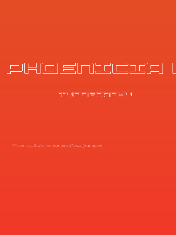 Phoenicia Lower Case 3D Poster