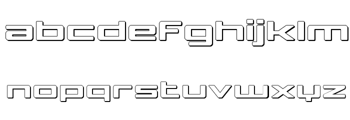 Phoenicia Lower Case 3D Font LOWERCASE