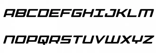Phoenicia Lower Case Condensed Italic 字体 大写