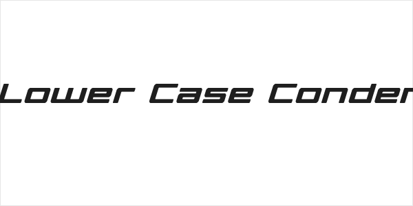 Phoenicia Lower Case Condensed Italic Logo