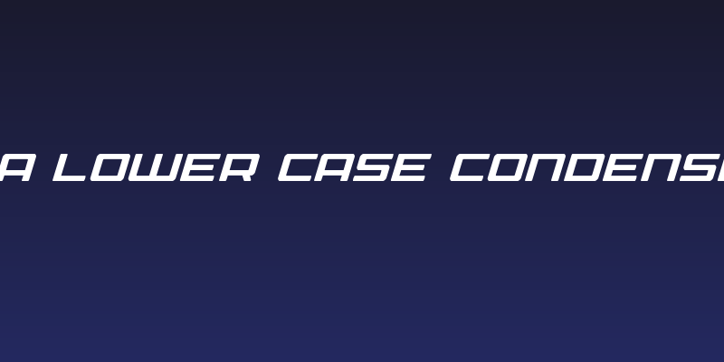 Phoenicia Lower Case Condensed Italic Social Header