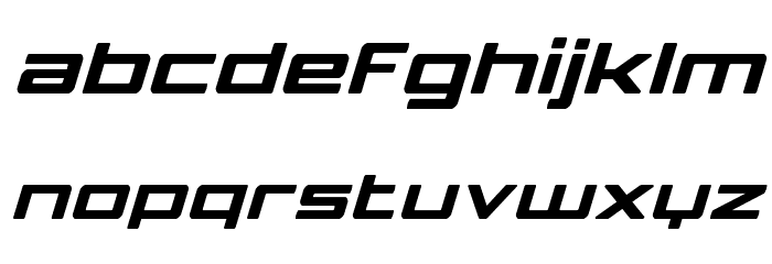 Phoenicia Lower Case Condensed Italic Font LOWERCASE