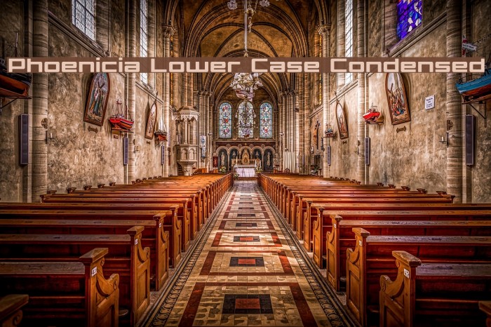 Phoenicia Lower Case Condensed Example 2