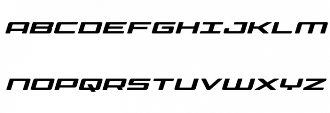 Phoenicia Lower Case Expanded Italic Fonte MAIÚSCULAS