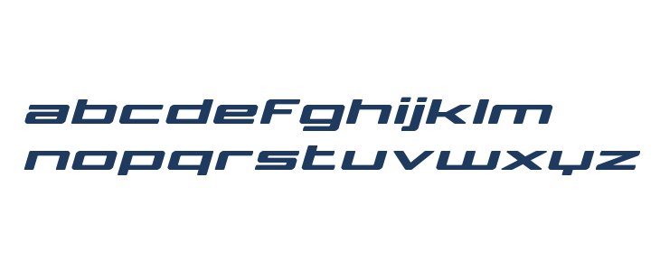 Phoenicia Lower Case Expanded Italic Lowercase