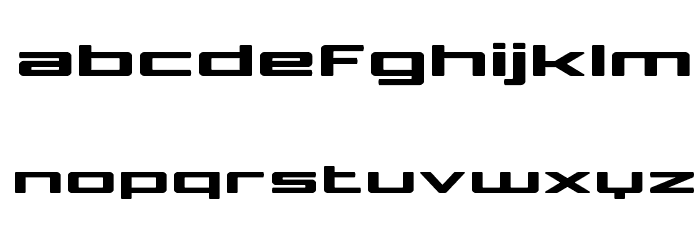 Phoenicia Lower Case Expanded Font LOWERCASE