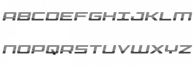 Phoenicia Lower Case Gradient Italic Polices MAJUSCULES