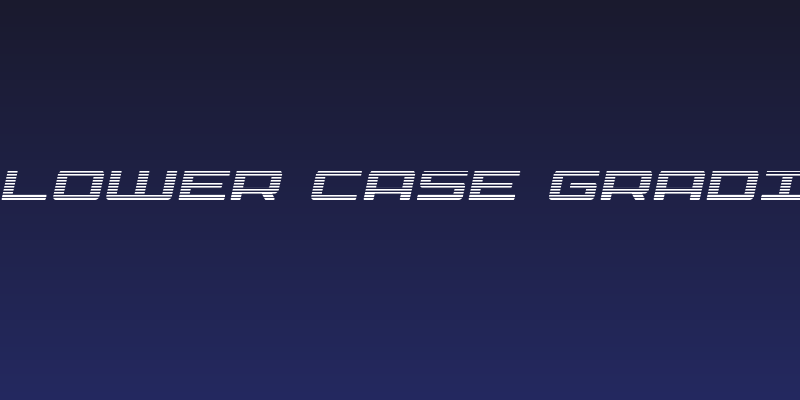 Phoenicia Lower Case Gradient Italic Social Header