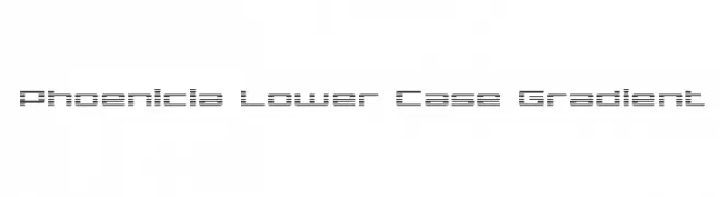 Phoenicia Lower Case Gradient  Frei Schriftart Herunterladen