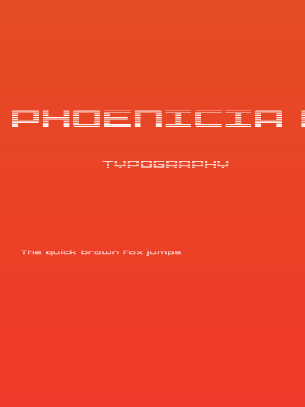 Phoenicia Lower Case Gradient Poster