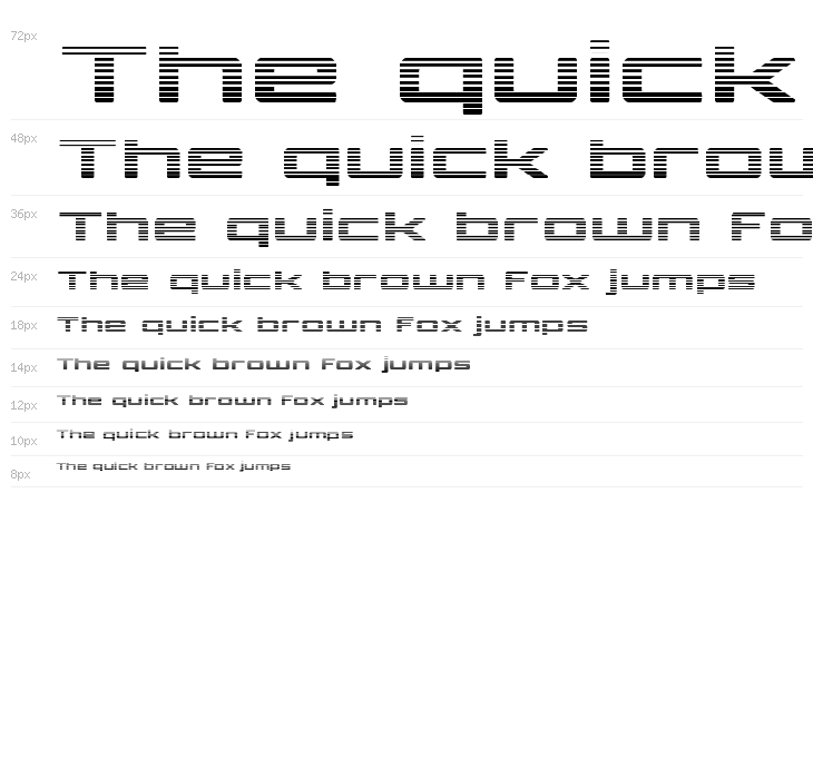 Phoenicia Lower Case Gradient Waterfall