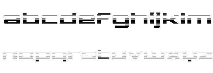 Phoenicia Lower Case Gradient Font LOWERCASE