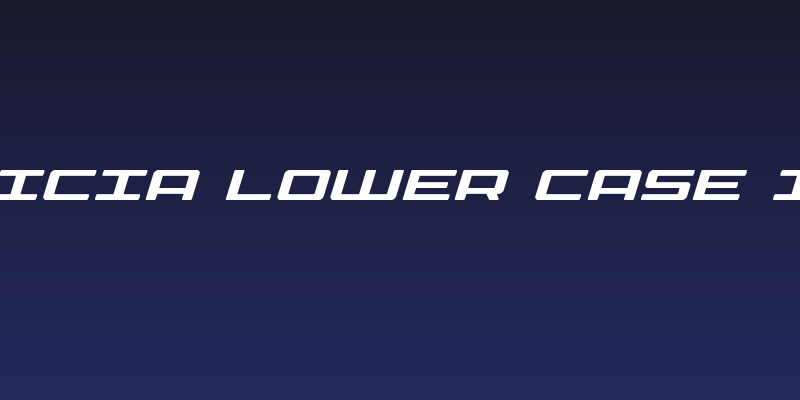 Phoenicia Lower Case Italic Social Header