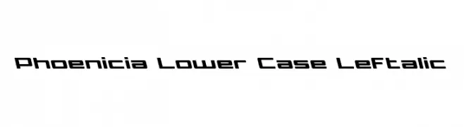 Phoenicia Lower Case Leftalic  Fuentes Gratis Descargar