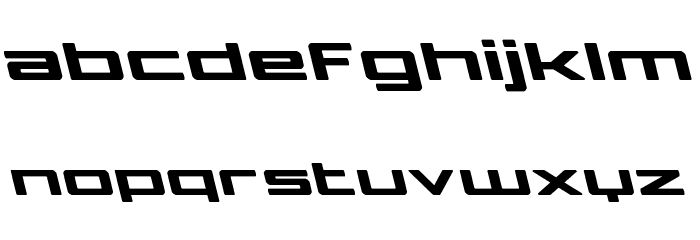 Phoenicia Lower Case Leftalic Font LOWERCASE