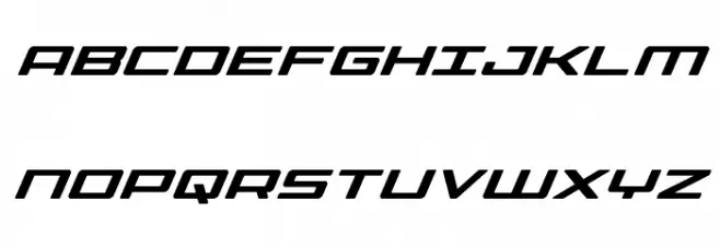 Phoenicia Lower Case Super-Italic Font Litere mari