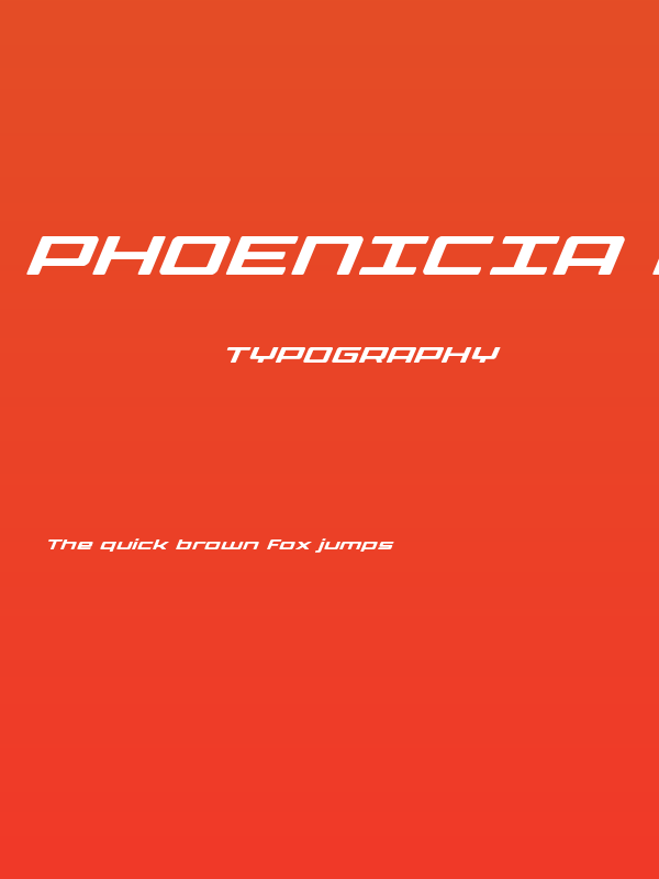 Phoenicia Lower Case Super-Italic Poster