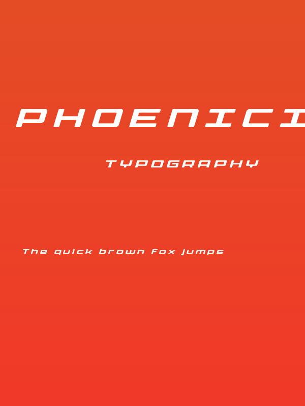 Phoenicia Lower Case Ttitle Italic Poster