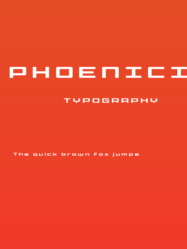 Phoenicia Lower Case Ttitle Poster