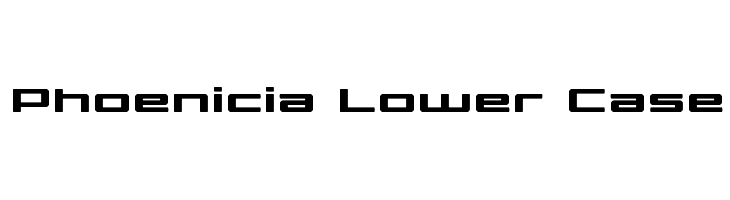 Phoenicia Lower Case  Frei Schriftart Herunterladen