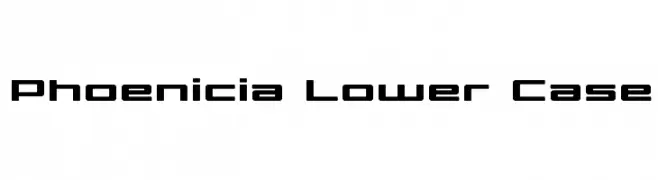 Phoenicia Lower Case  Fuentes Gratis Descargar