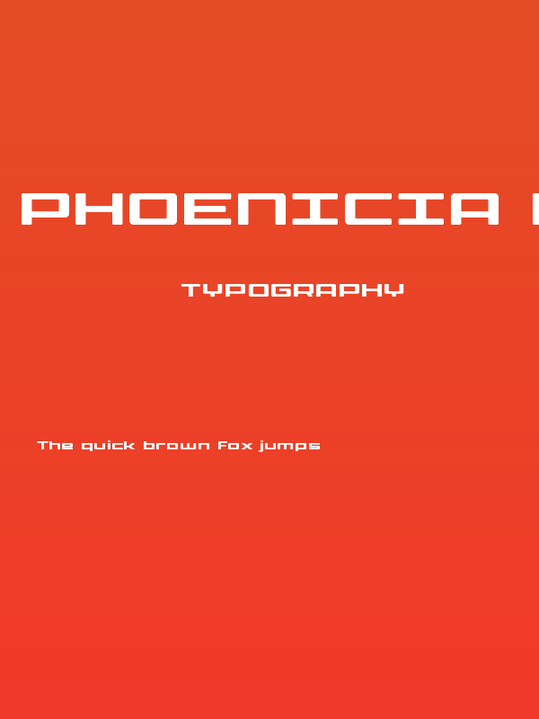 Phoenicia Lower Case Poster