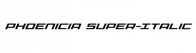 Phoenicia Super-Italic  Fuentes Gratis Descargar