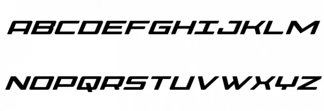 Phoenicia Super-Italic Caratteri MAIUSCOLE