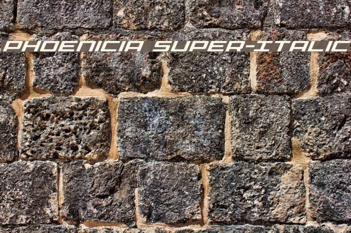 Phoenicia Super-Italic Example 1