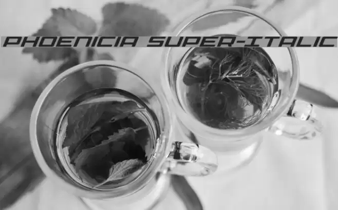 Phoenicia Super-Italic Font examples