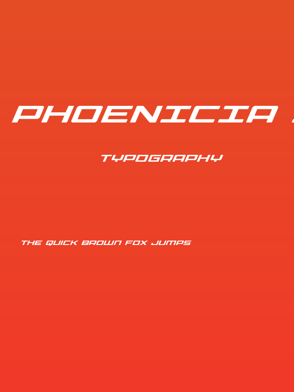 Phoenicia Super-Italic Poster