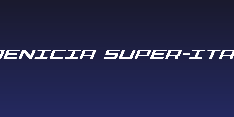 Phoenicia Super-Italic Social Header