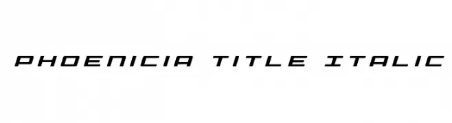 Phoenicia Title Italic  Fuentes Gratis Descargar