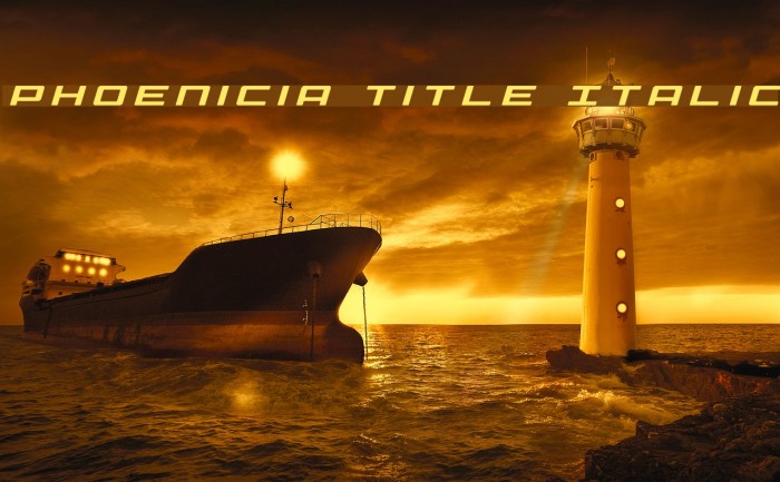 Phoenicia Title Italic Font examples