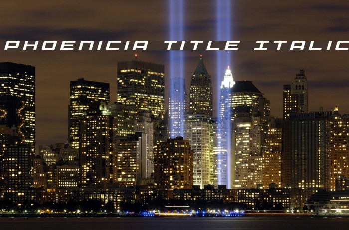 Phoenicia Title Italic Font examples